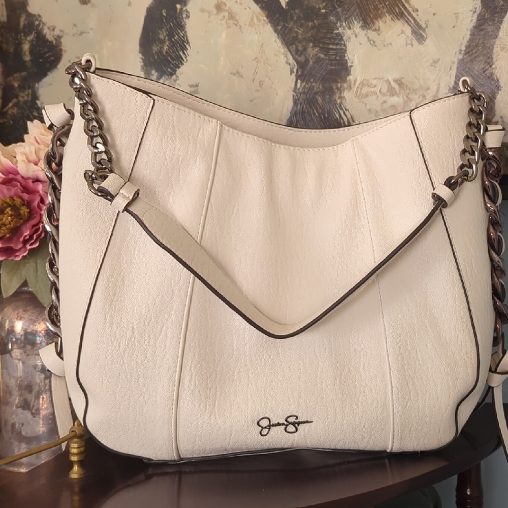 Jessica Simpson White Shoulder Bag